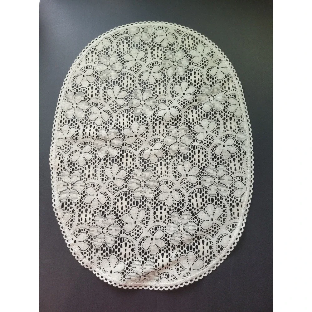 Vintage Lace Cream Ivory Ecru Beige Placemats Lot (8) 18X13.5